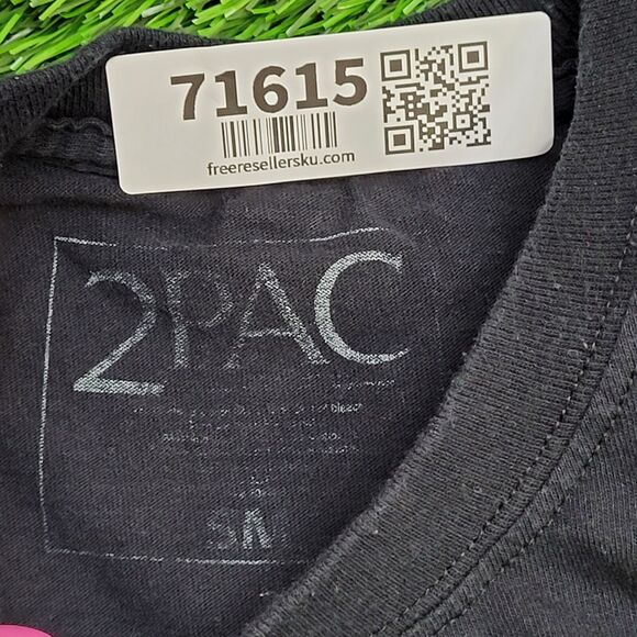 2PAC Tupac-Shakur Shirt Small 17x26 Hip-Hop Black - Picture 8 of 12